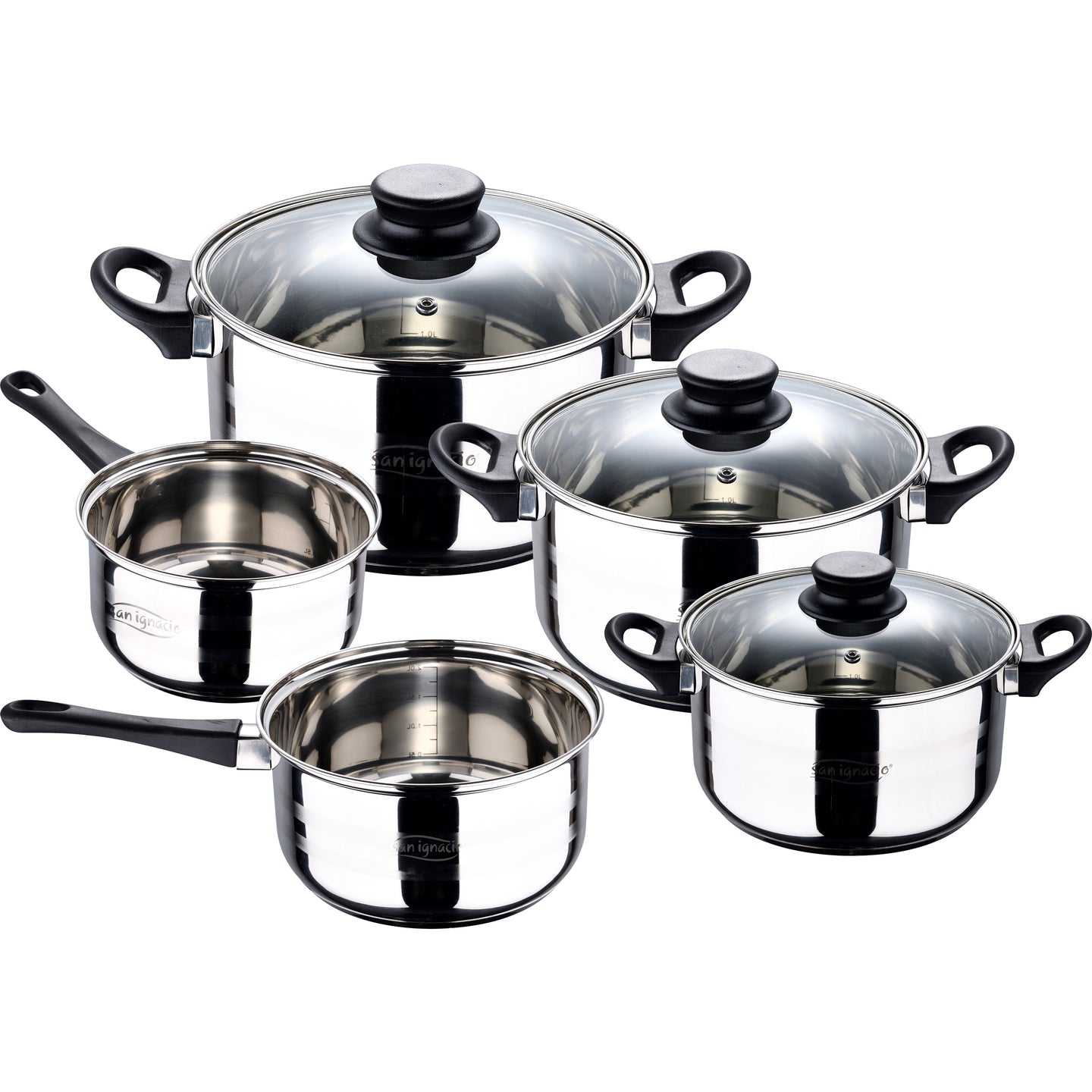 Batería de cocina San Ignacio de acero inoxidable 8 piezas - Toledo